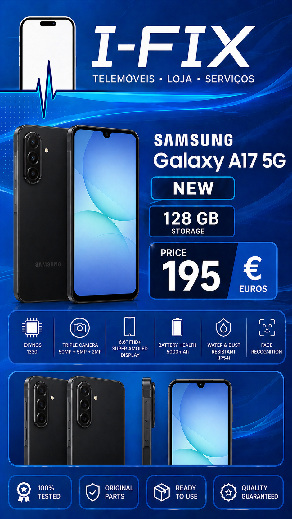 Samsung Galaxy A17 - 5G - 128Gb - (Novo)