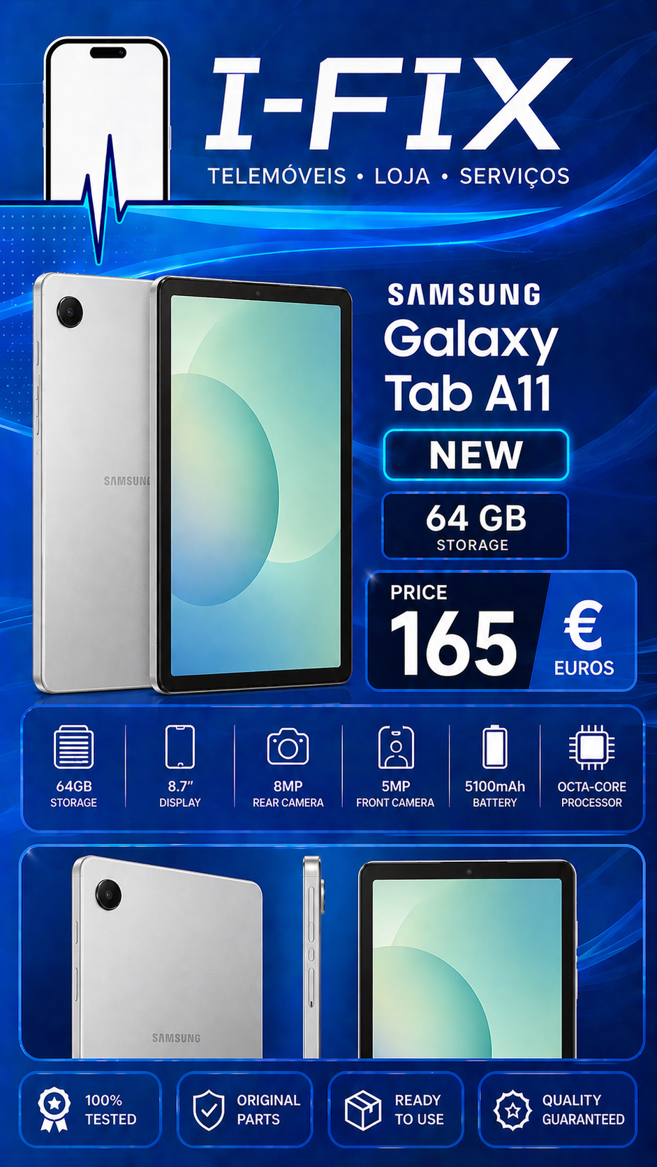 Samsung Galaxy Tab A11 64GB - (Novo)