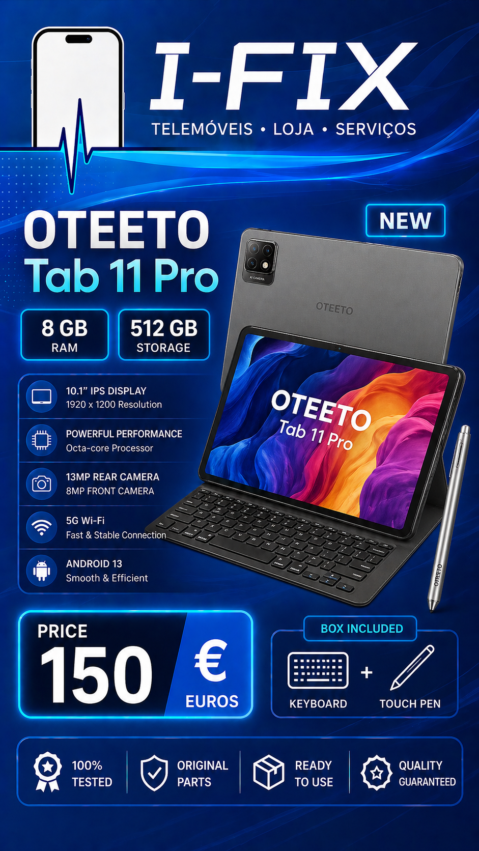 Oteeto Tab 11 Pro 8GB/512GB (Novo)