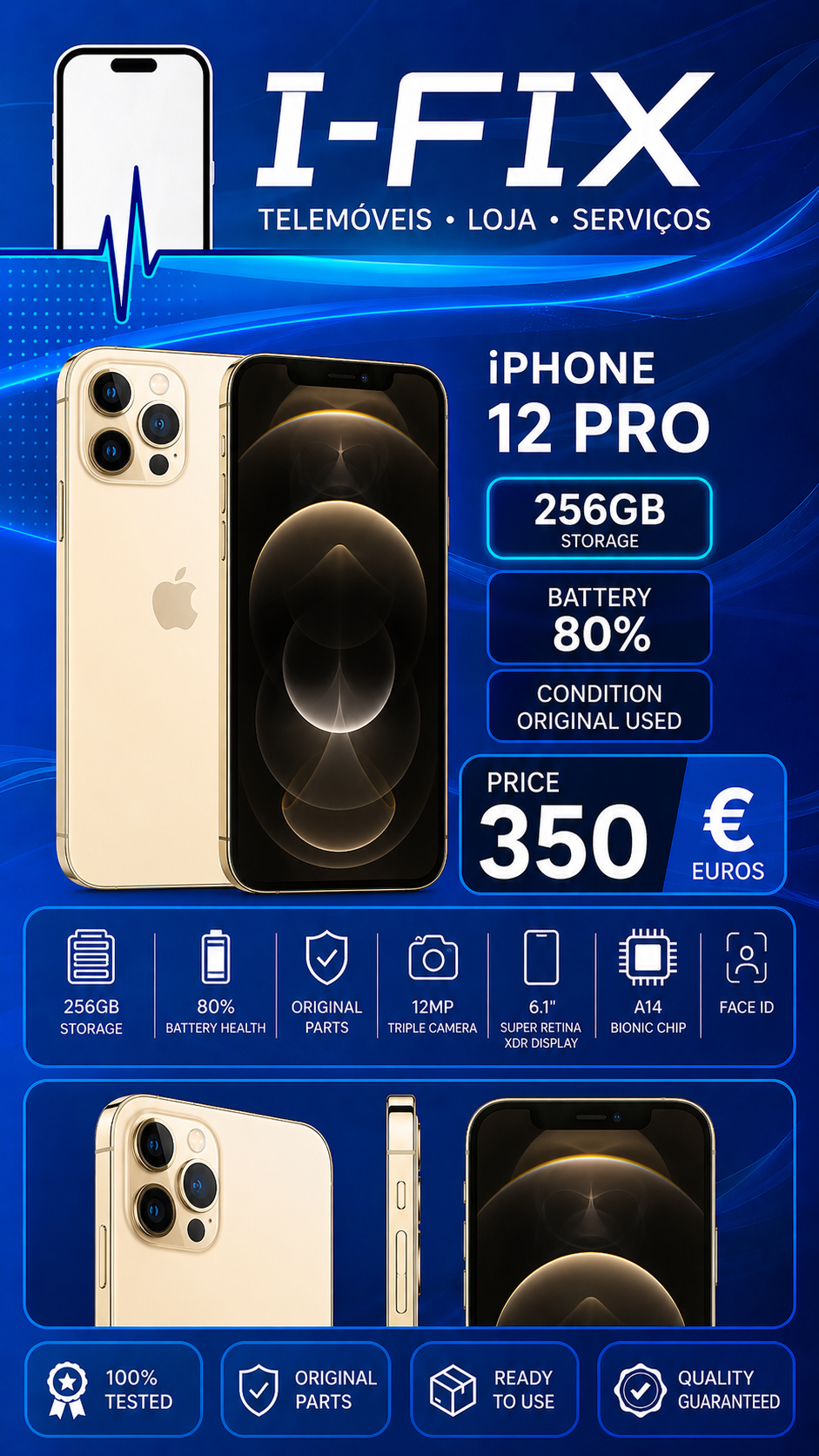 Apple iPhone 12 Pro 256Gb - Used