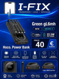 Green GL69677 Hoco. Power Bank (10000mAh)